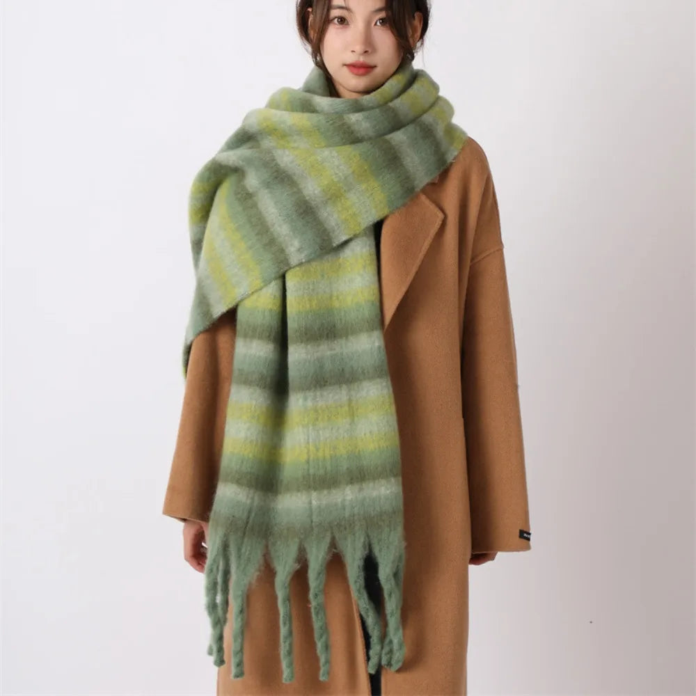 Brushed Plaid Scarf