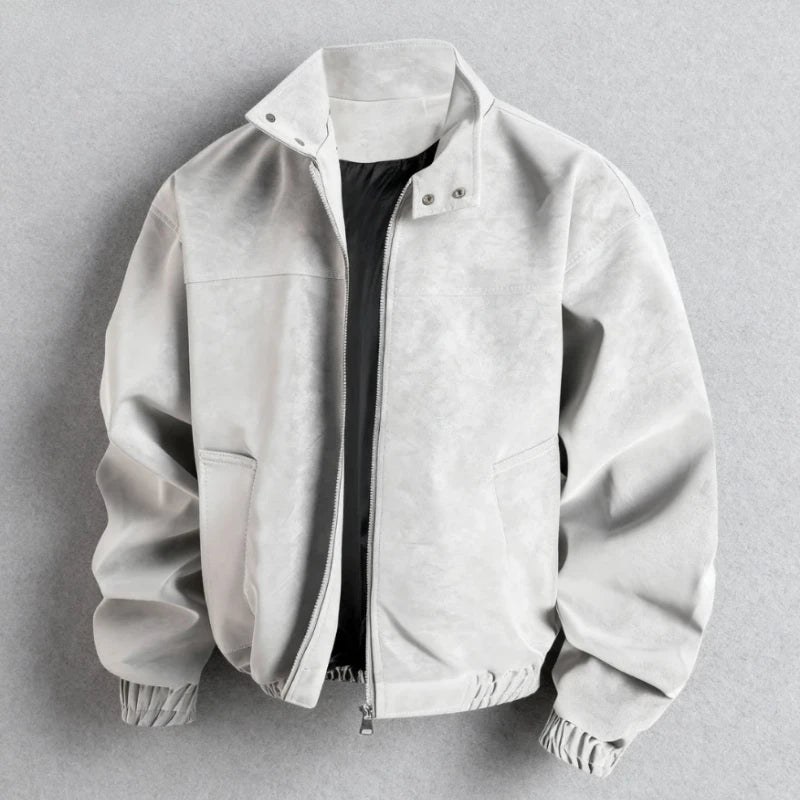 Men's Stand Collar Zip-Up Jacket | Casual Loose Autumn Winter Coat