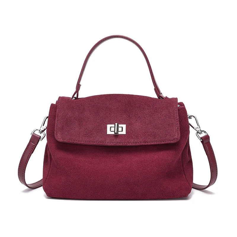 Genuine Suede Shoulder Bag