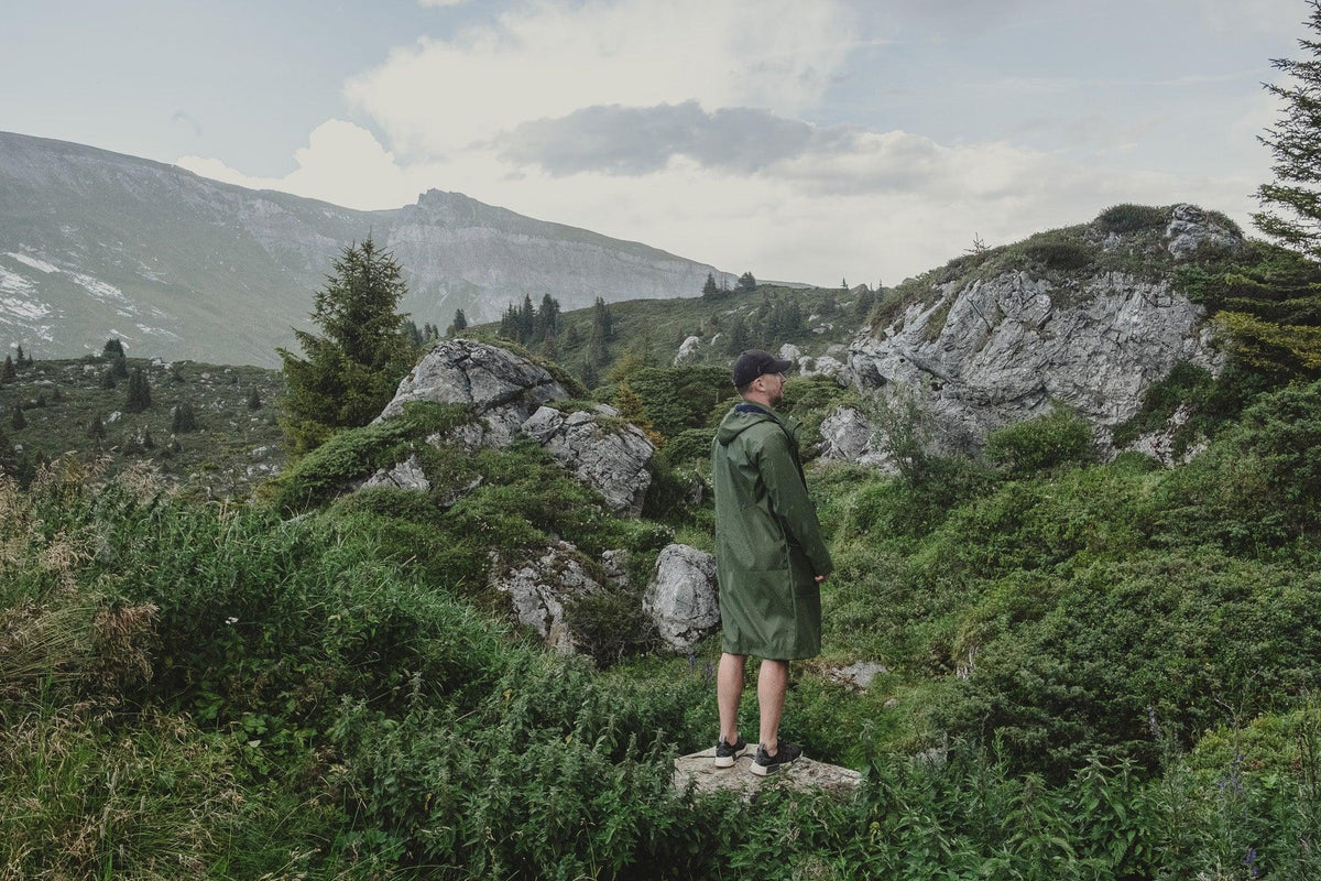 Waterproof Coat with Wool - Khaki-1