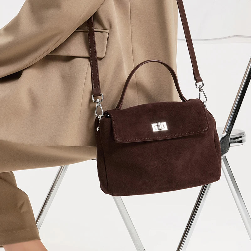 Genuine Suede Shoulder Bag