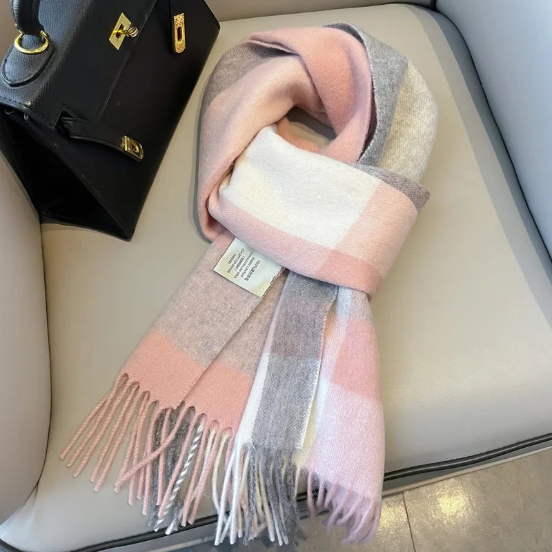 Pure Wool Tassel Scarf