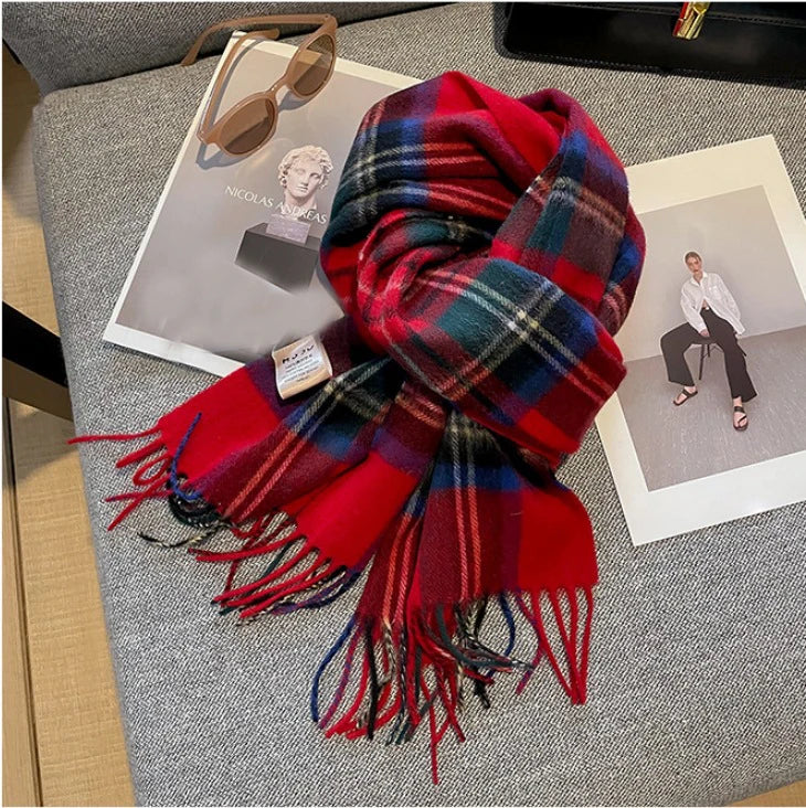 Pure Wool Tassel Scarf