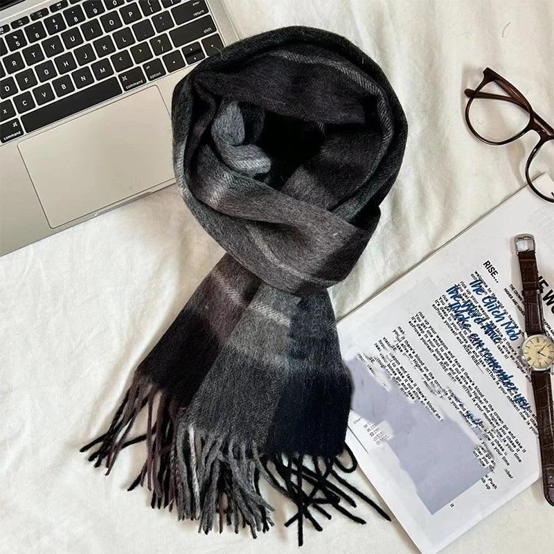 Pure Wool Tassel Scarf