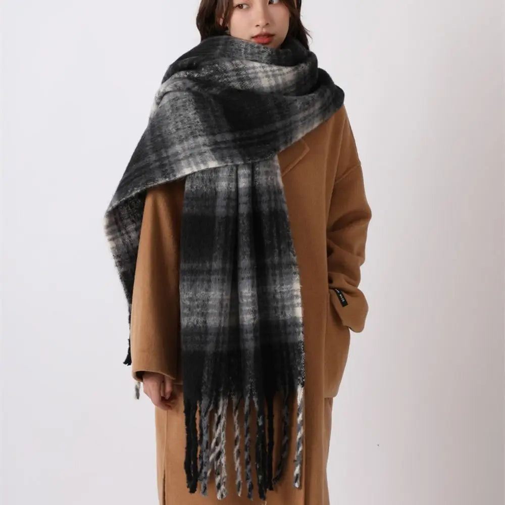 Brushed Plaid Scarf