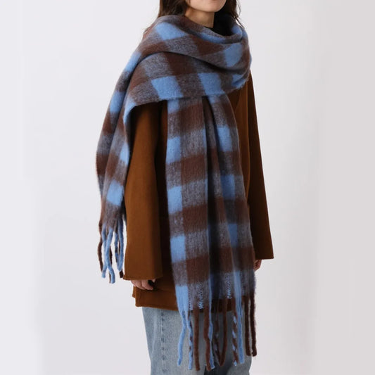 Brushed Plaid Scarf