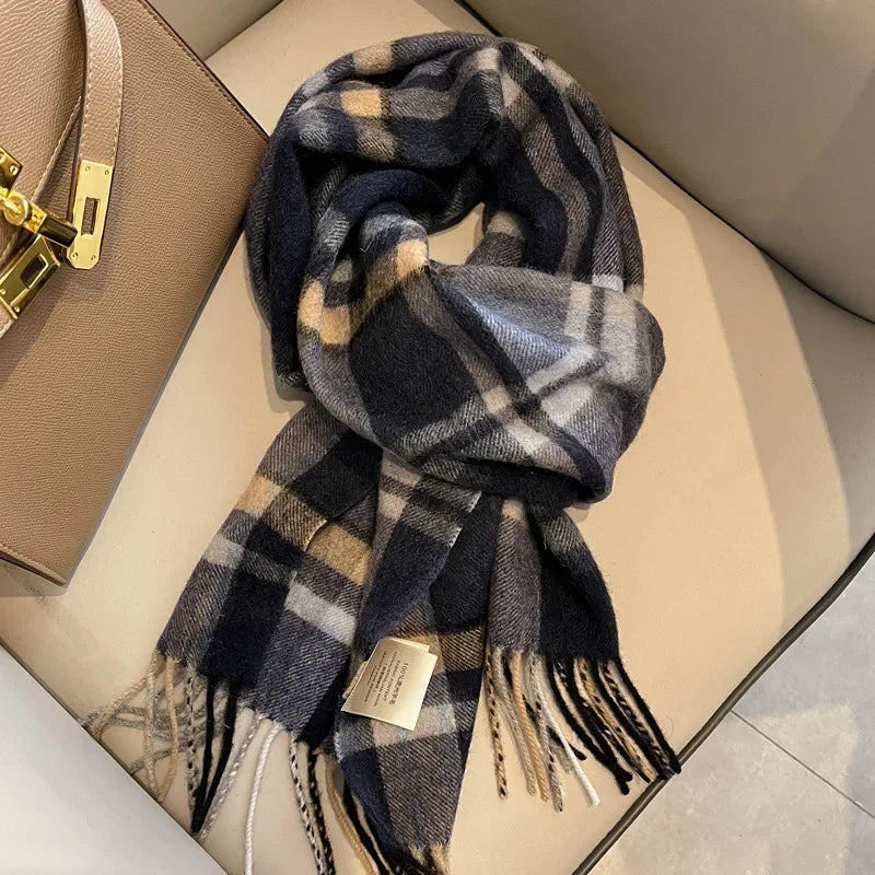 Pure Wool Tassel Scarf