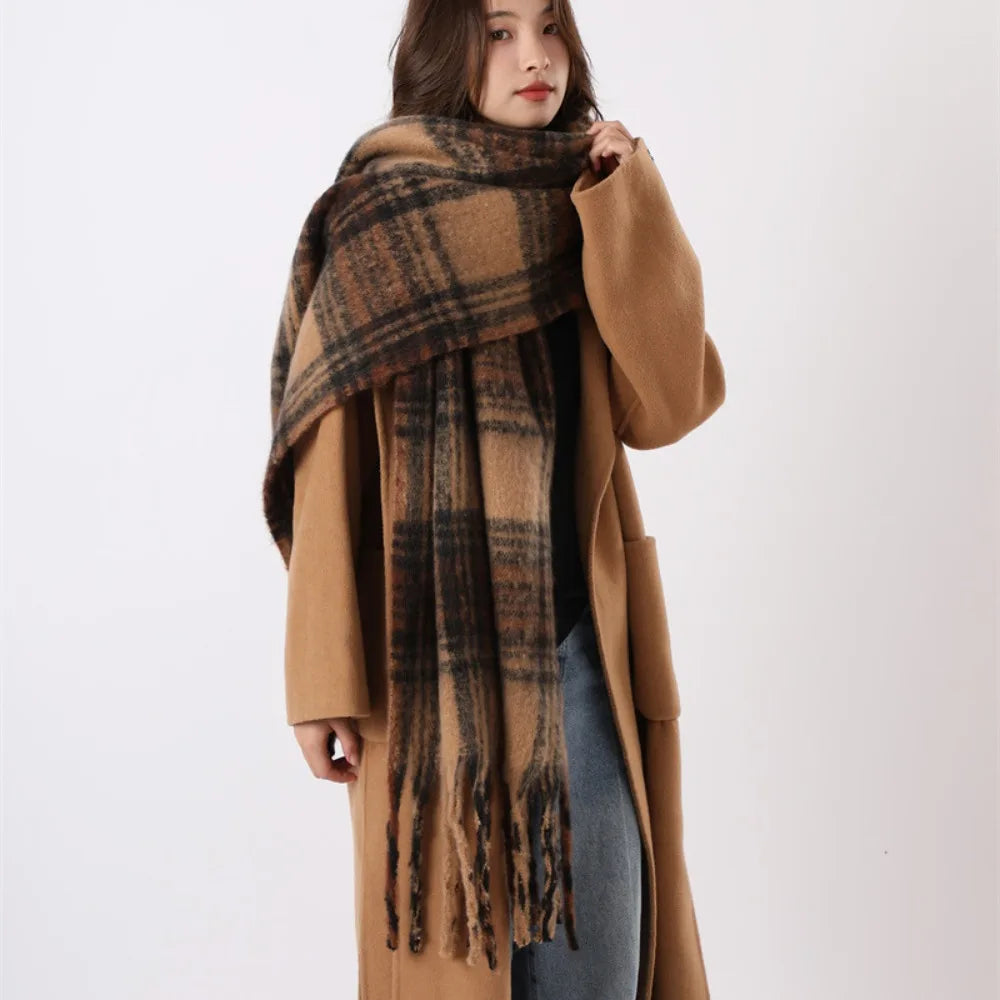 Brushed Plaid Scarf
