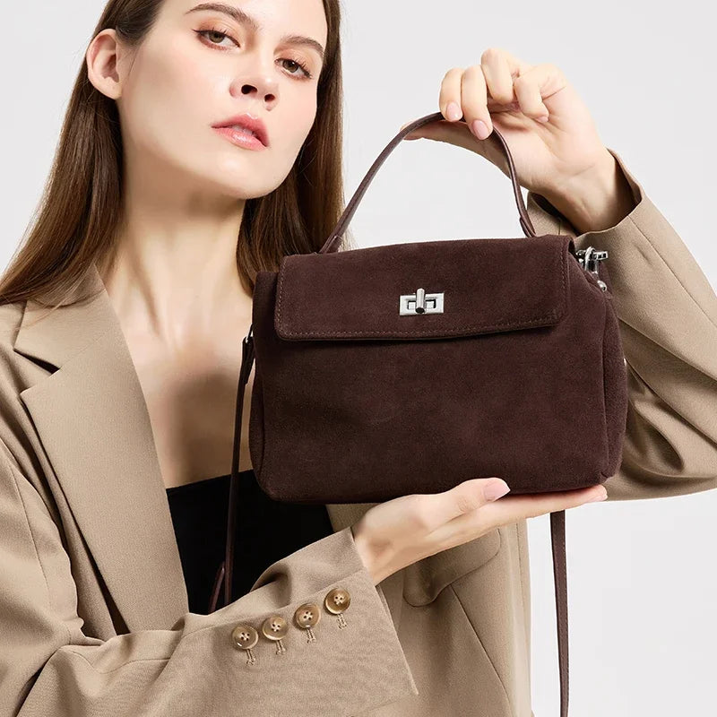 Genuine Suede Shoulder Bag