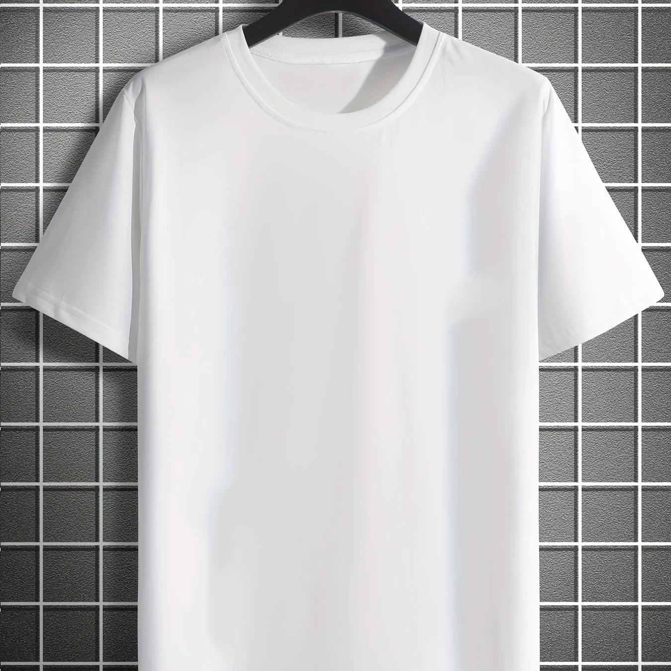 Men's Rose Print Cotton T-Shirt | Slim Fit Round Neck Summer Tee