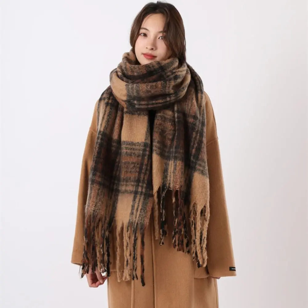 Brushed Plaid Scarf