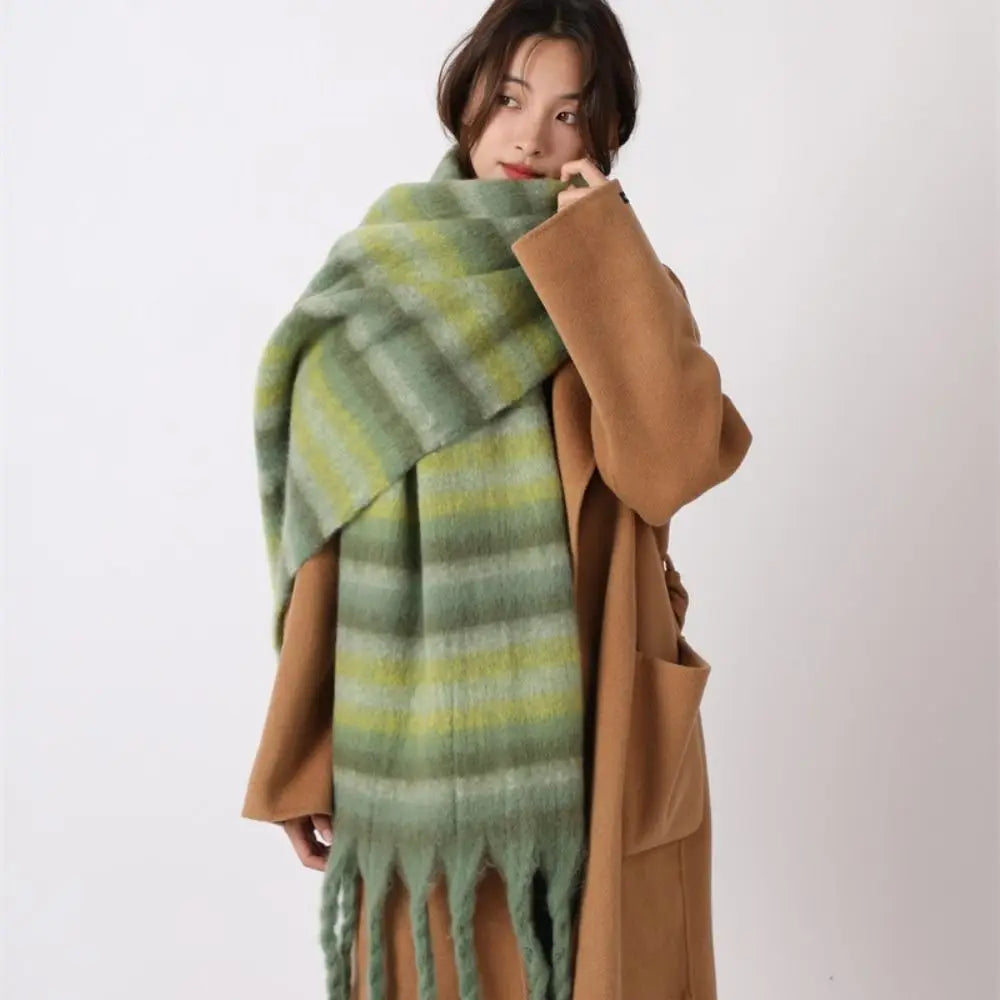 Brushed Plaid Scarf