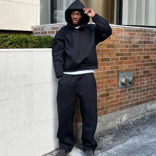 Men's 2-Piece Hoodie & Pants Tracksuit Set | Sporty Autumn Winter Co-ord