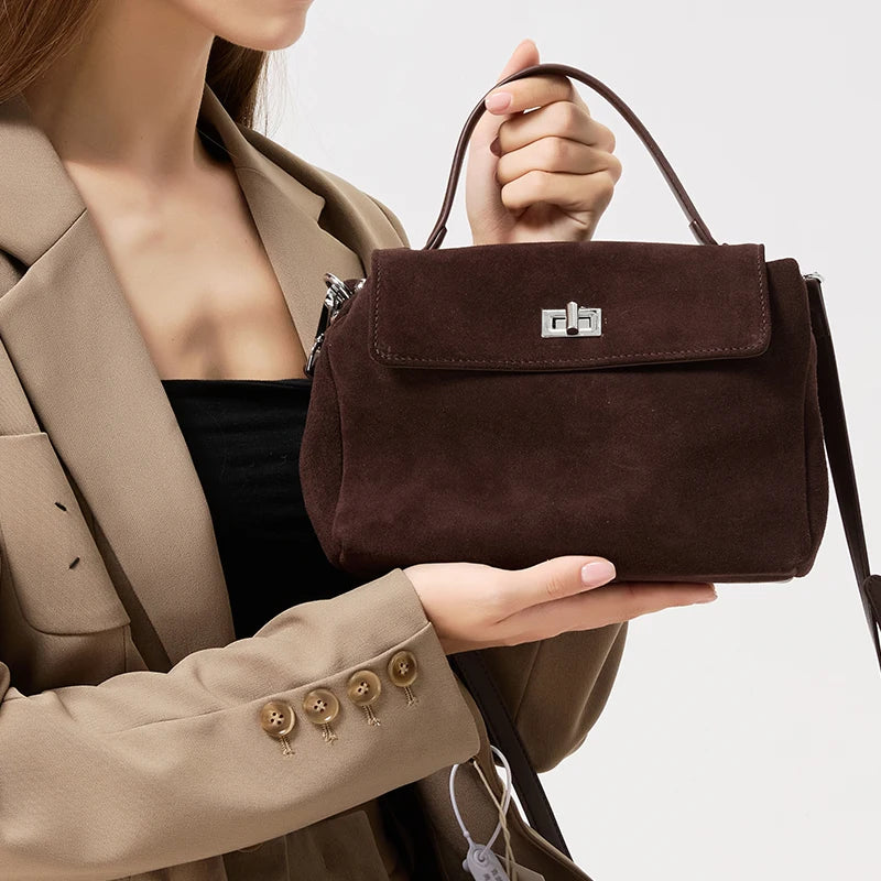 Genuine Suede Shoulder Bag