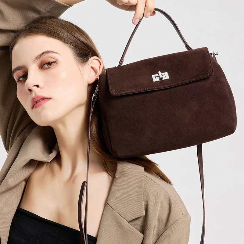 Genuine Suede Shoulder Bag