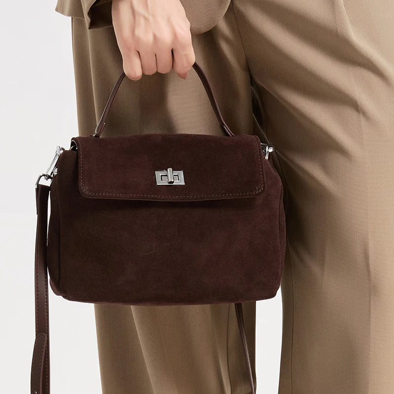 Genuine Suede Shoulder Bag