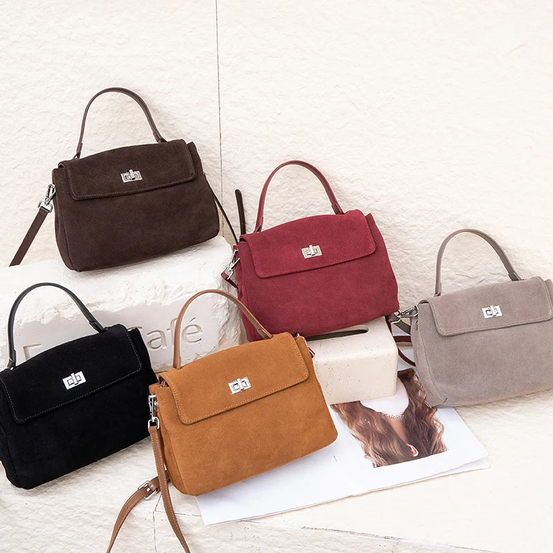 Genuine Suede Shoulder Bag