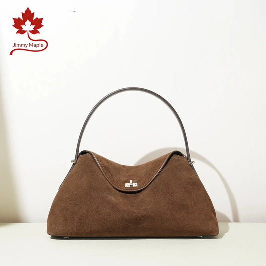 Suede Bowling Bag