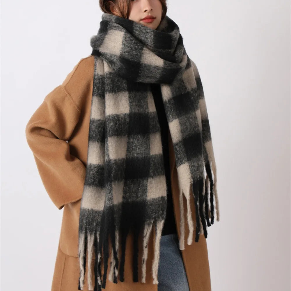 Brushed Plaid Scarf