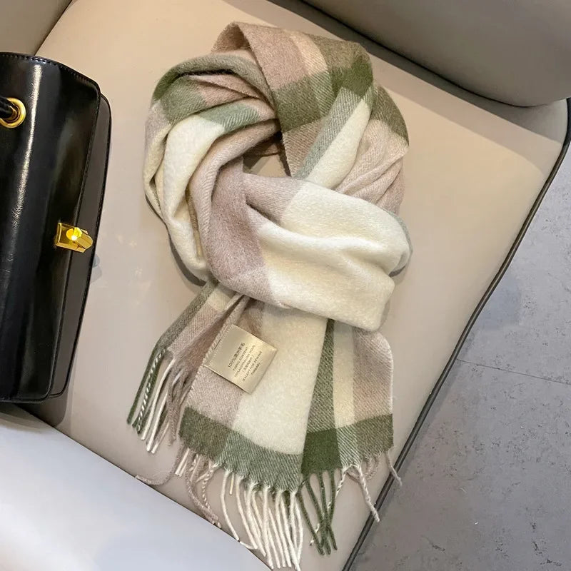 Pure Wool Tassel Scarf