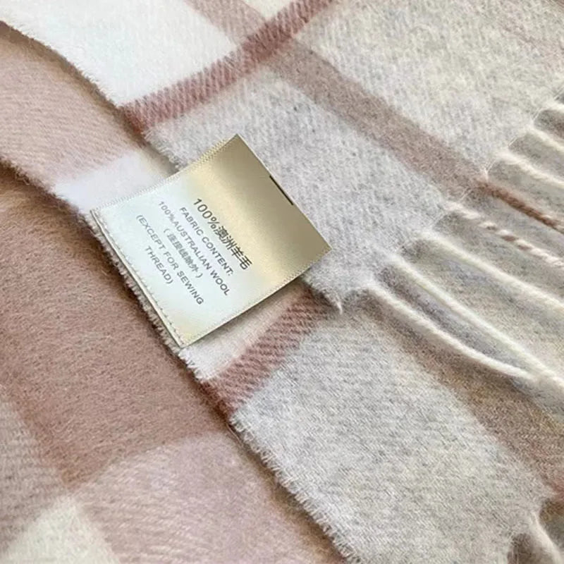 Pure Wool Tassel Scarf
