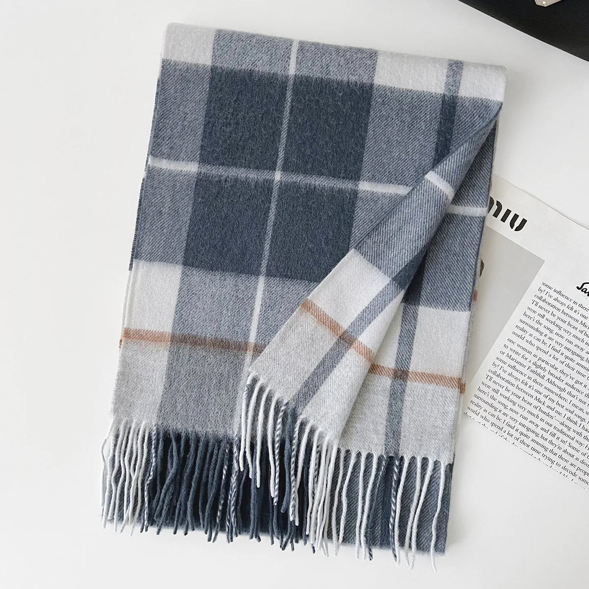 Pure Wool Tassel Scarf