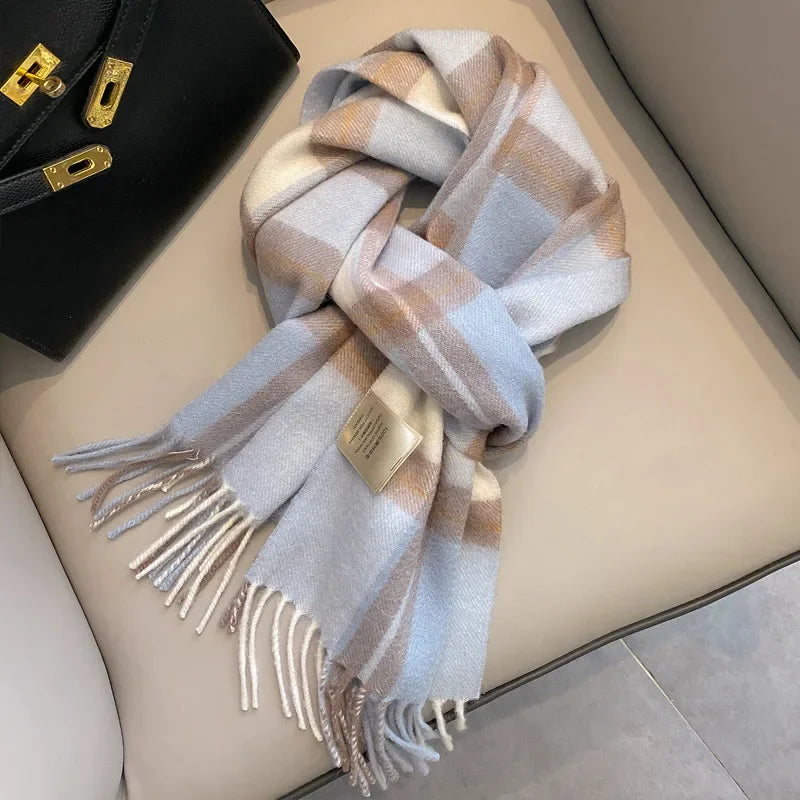 Pure Wool Tassel Scarf