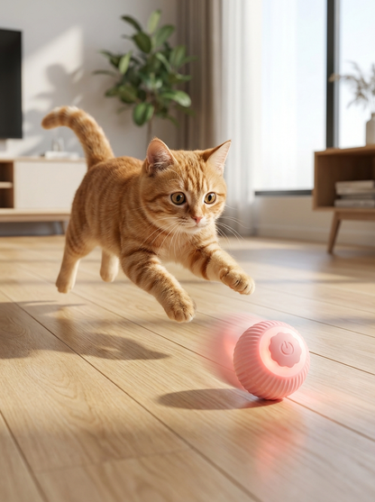 Interactive Rolling Cat Ball