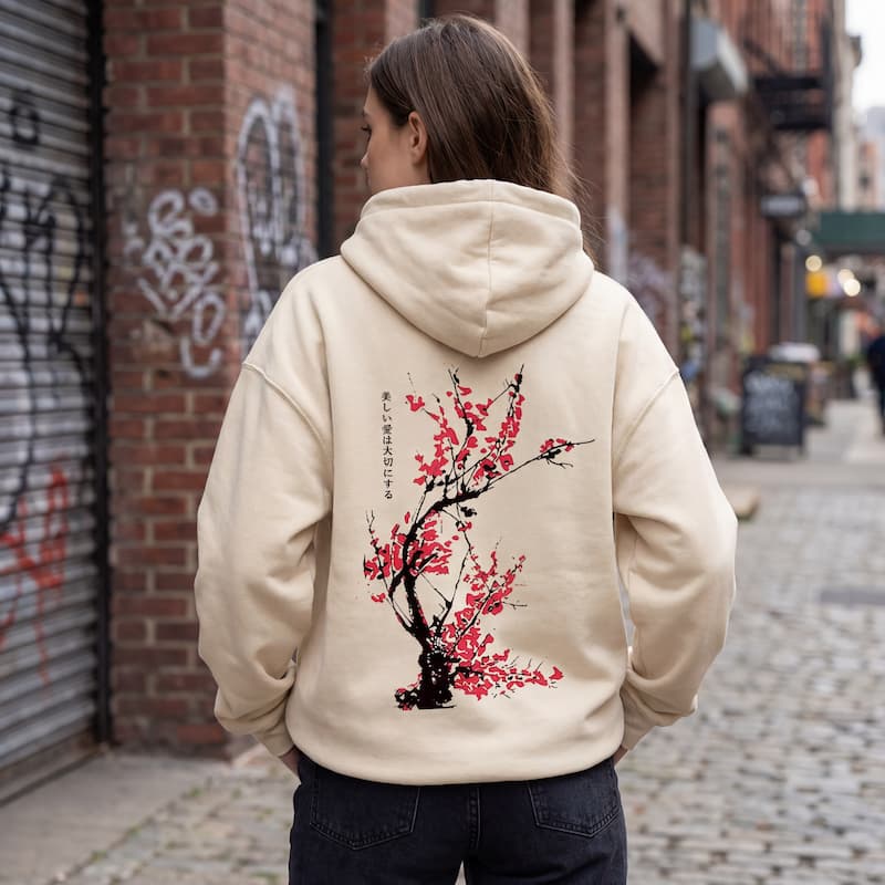 Cherry Blossom Oversized Hoodie Unisex